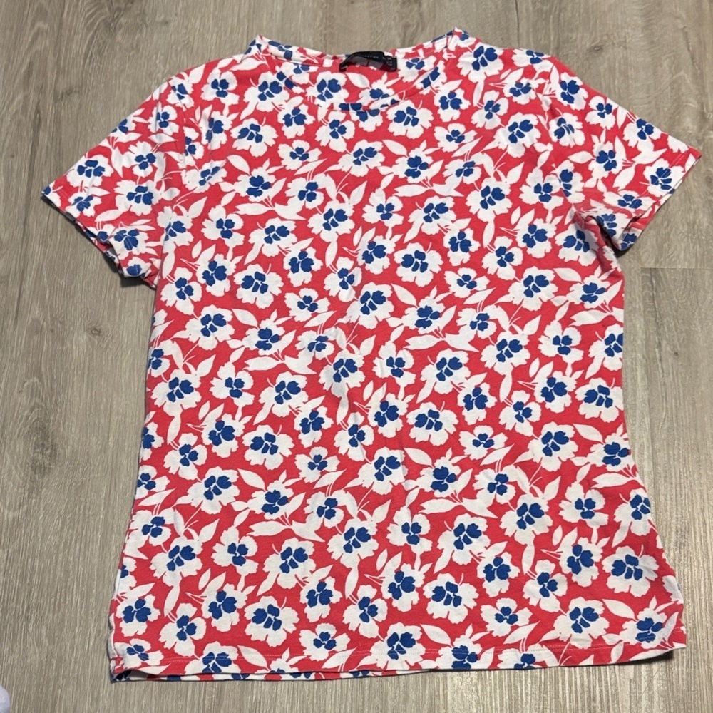 Vibrant Floral Short Sleeve Tee